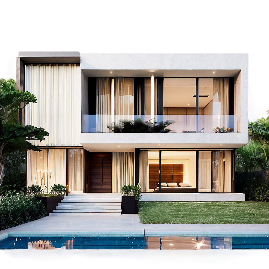 Minimalist Mansion Architecture Png Cev PNG Image