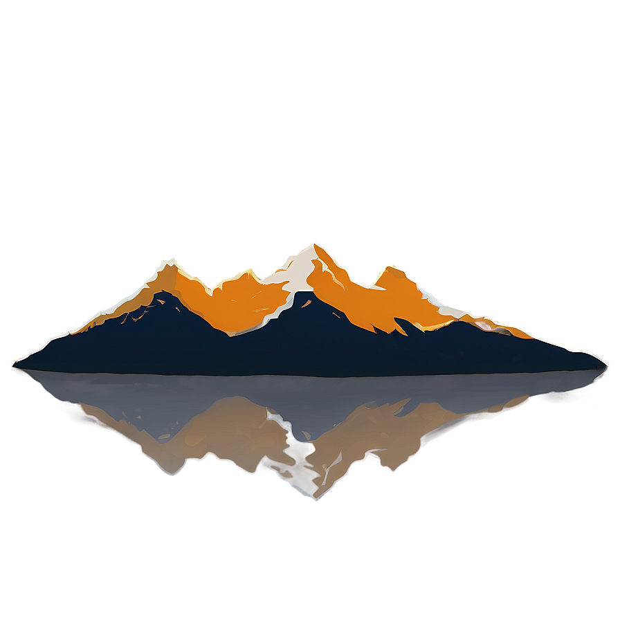 Minimalist Mountain Silhouette Png Jow45 PNG Image