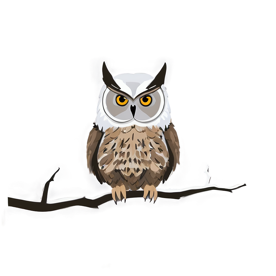 Minimalist Owl Png Std15 PNG Image