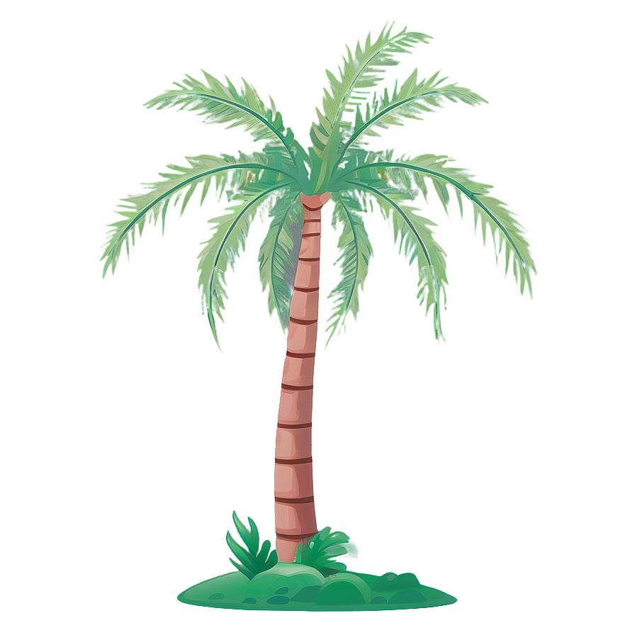 Minimalist Palm Tree Emoji Png 06272024 PNG Image