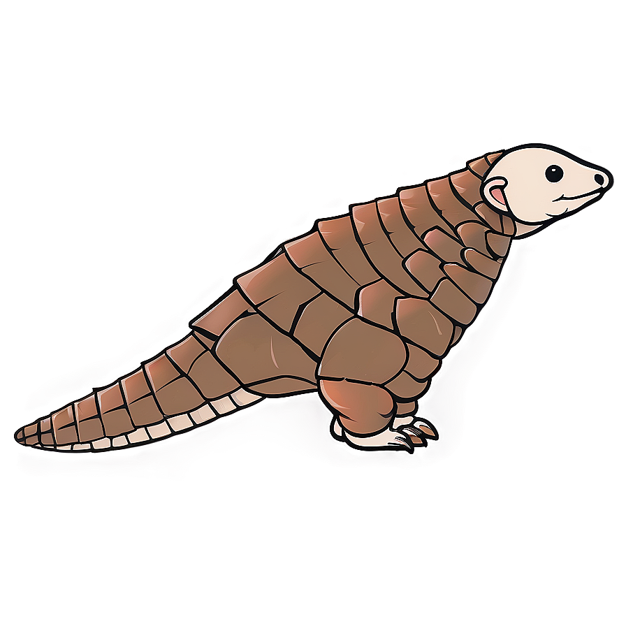 Minimalist Pangolin Sketch Png 82 PNG Image