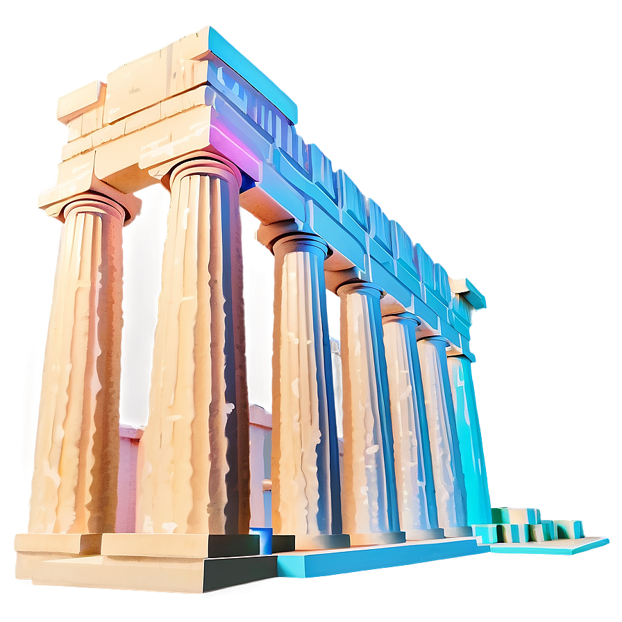 Minimalist Parthenon Design Png 86 PNG Image