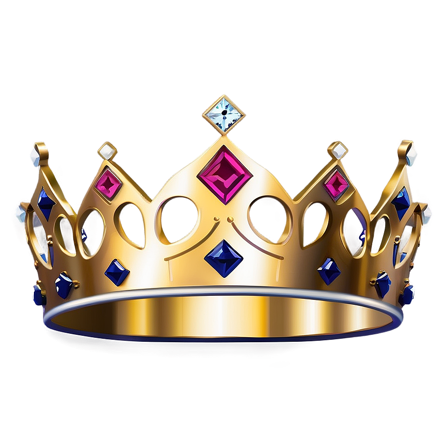 Minimalist Princess Crown Png Svm PNG Image