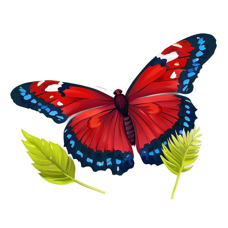 Minimalist Red Butterfly Png 78 PNG Image