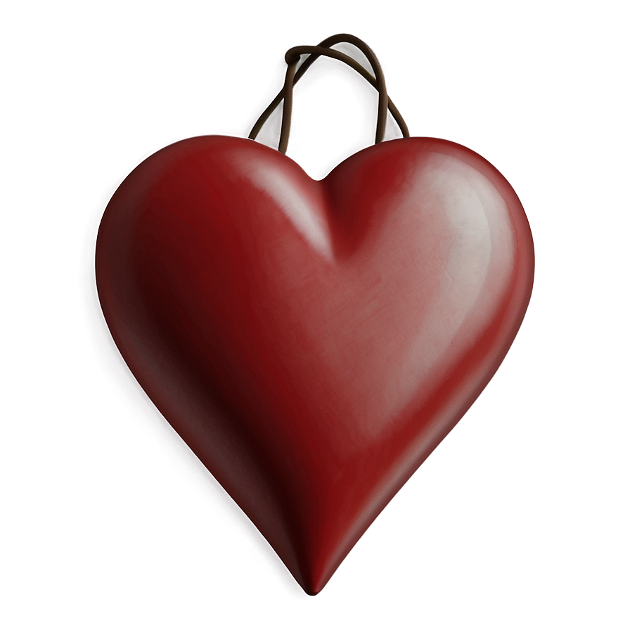 Minimalist Red Heart Emoji Png 06262024 PNG Image