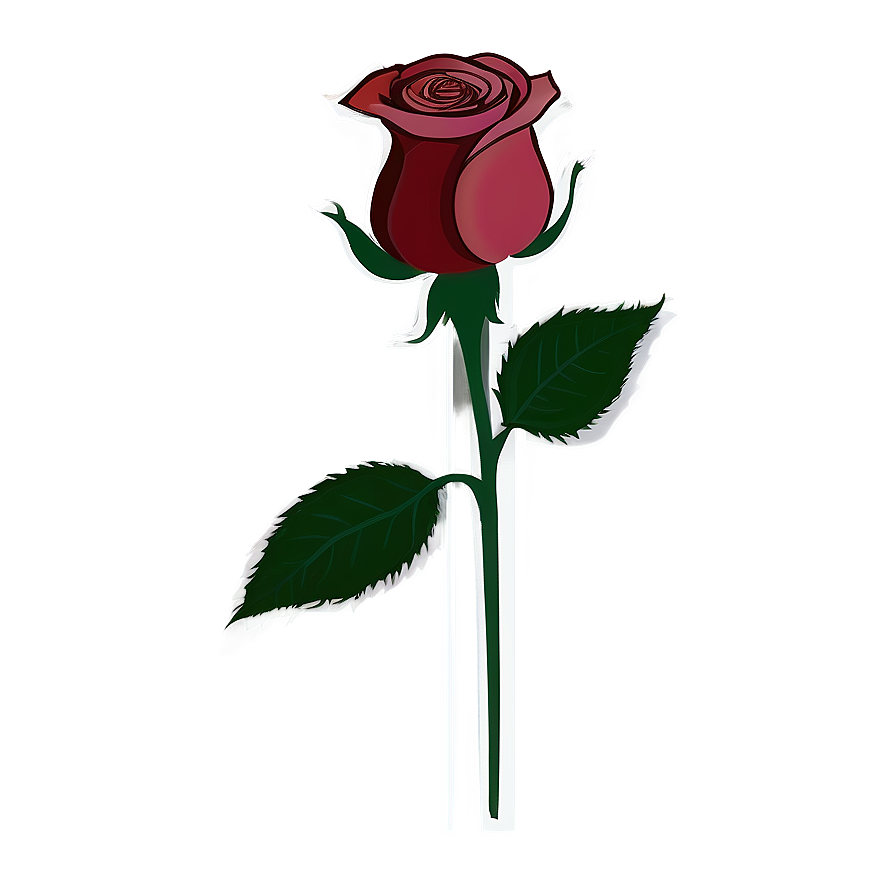 Minimalist Rose Png 06202024 PNG Image