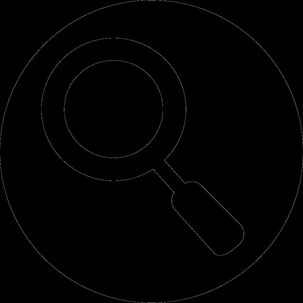 Minimalist Search Icon Graphic PNG Image