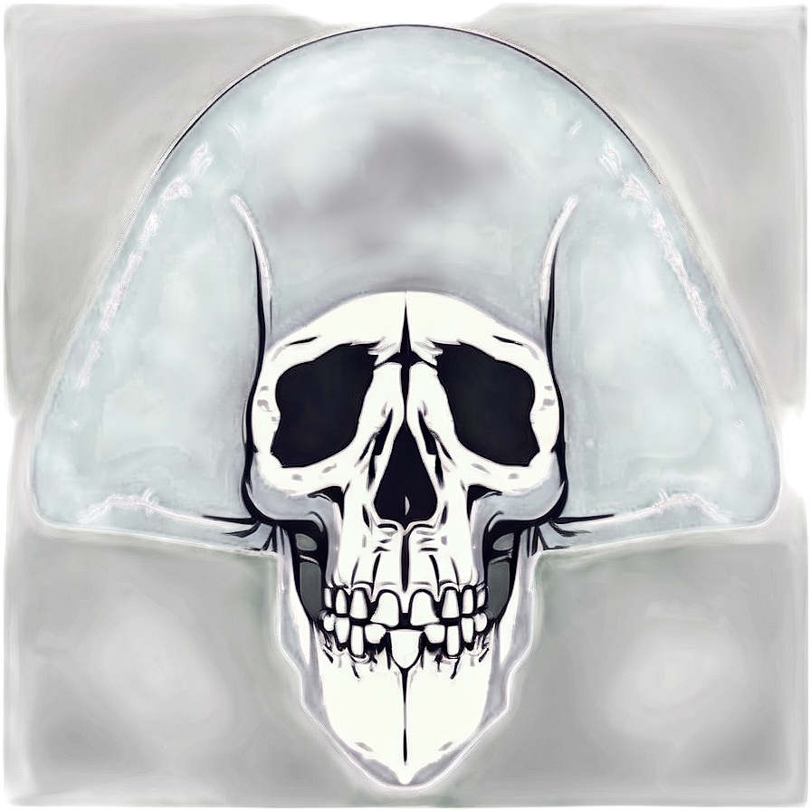 Minimalist Skull Design Png Hjb PNG Image