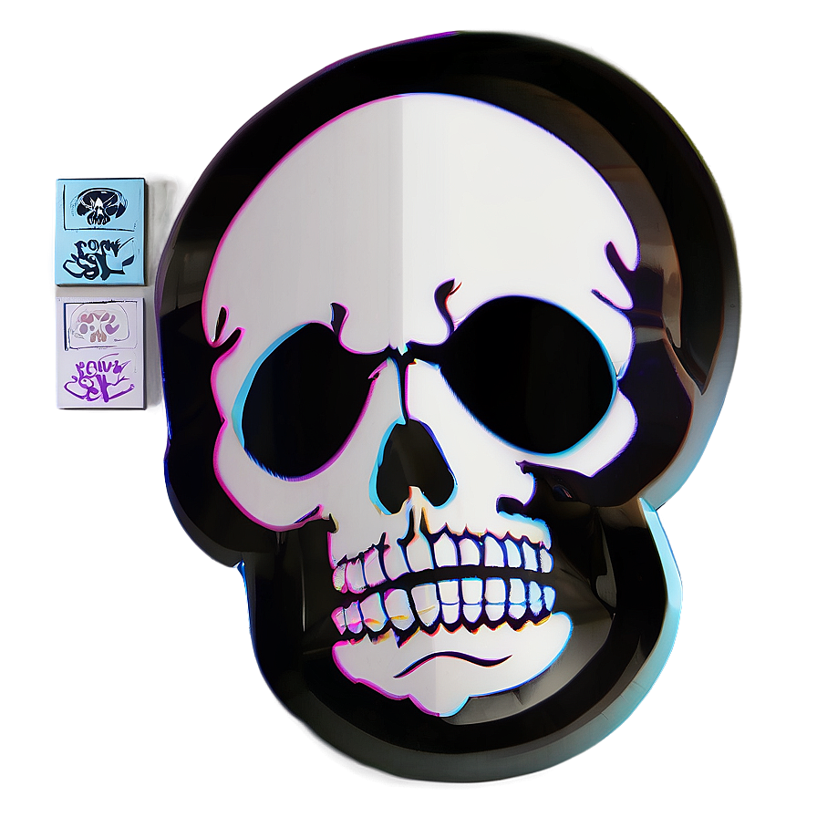 Minimalist Skull Icon Png B PNG Image