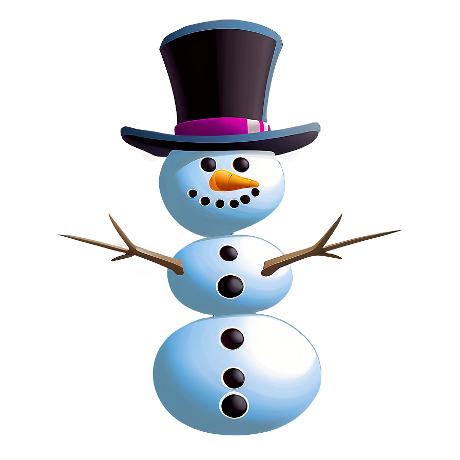 Minimalist Snowman Figure Png 34 PNG Image