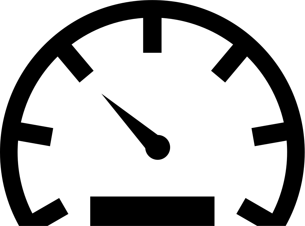 Minimalist Speedometer Graphic PNG Image