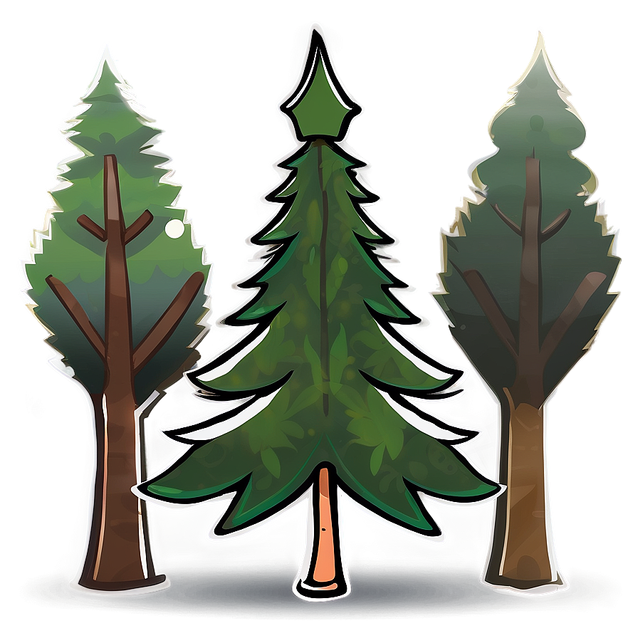 Minimalist Spruce Tree Icon Png Jgu57 PNG Image