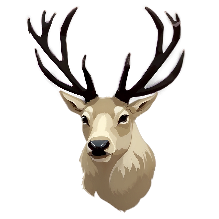 Minimalist Stag Sketch Png Omx PNG Image