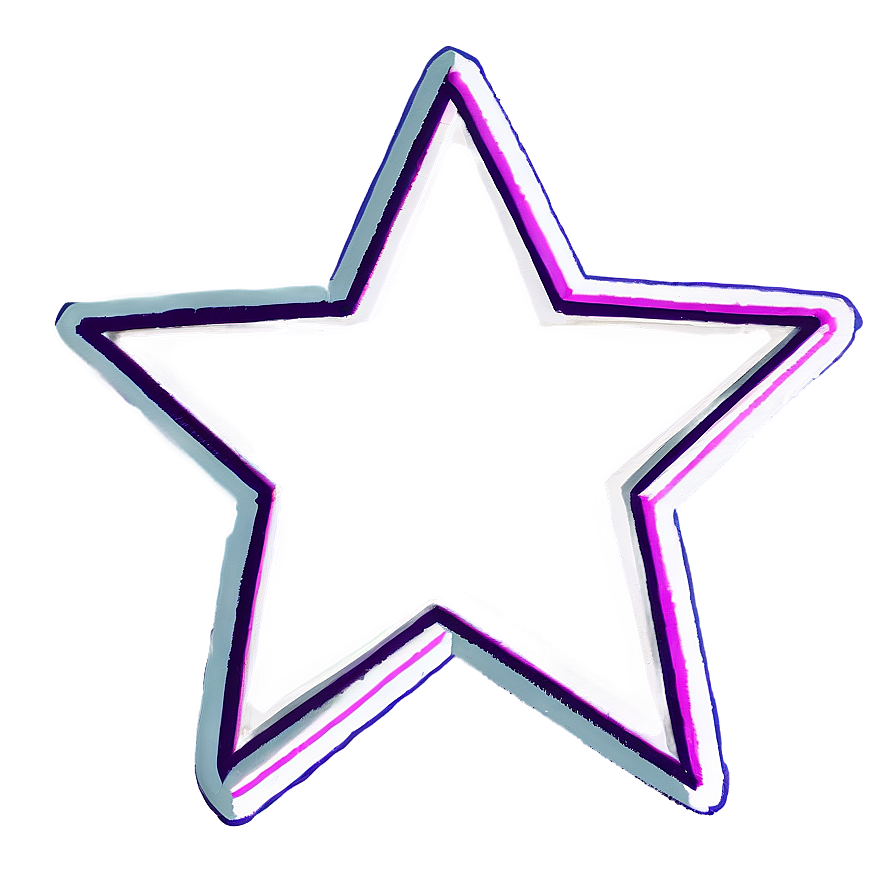 Minimalist Star Outline Png 05252024 PNG Image