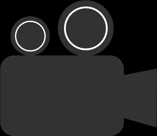 Minimalist Video Camera Icon PNG Image