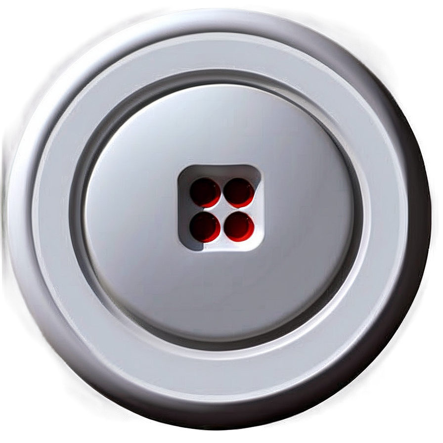 Minimalist White Button Image Png Src PNG Image