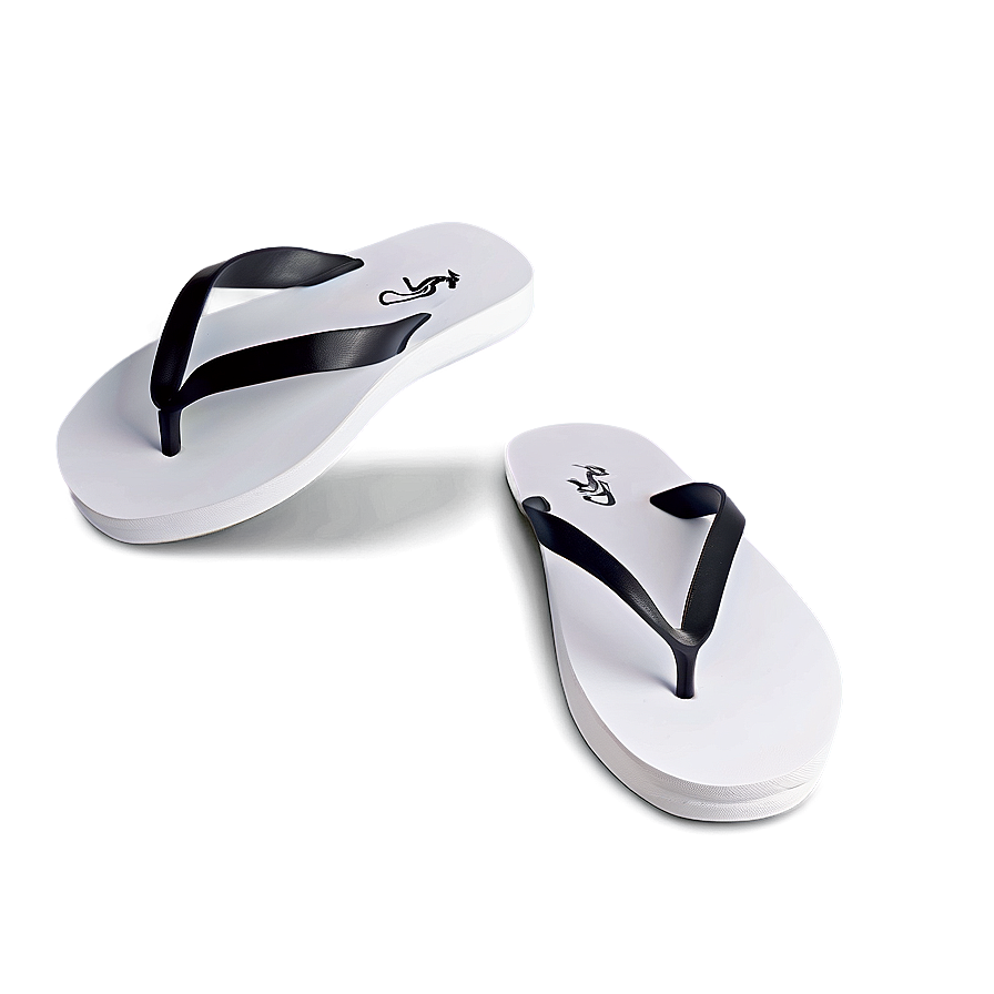 Minimalist White Flip Flop Png Mgq47 PNG Image