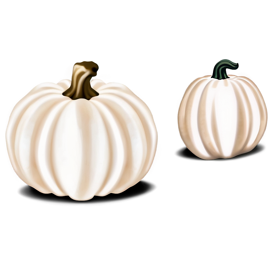 Minimalist White Pumpkin Png 06212024 PNG Image