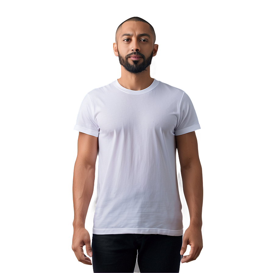 Minimalist White T-shirt Art Png Jmd46 PNG Image