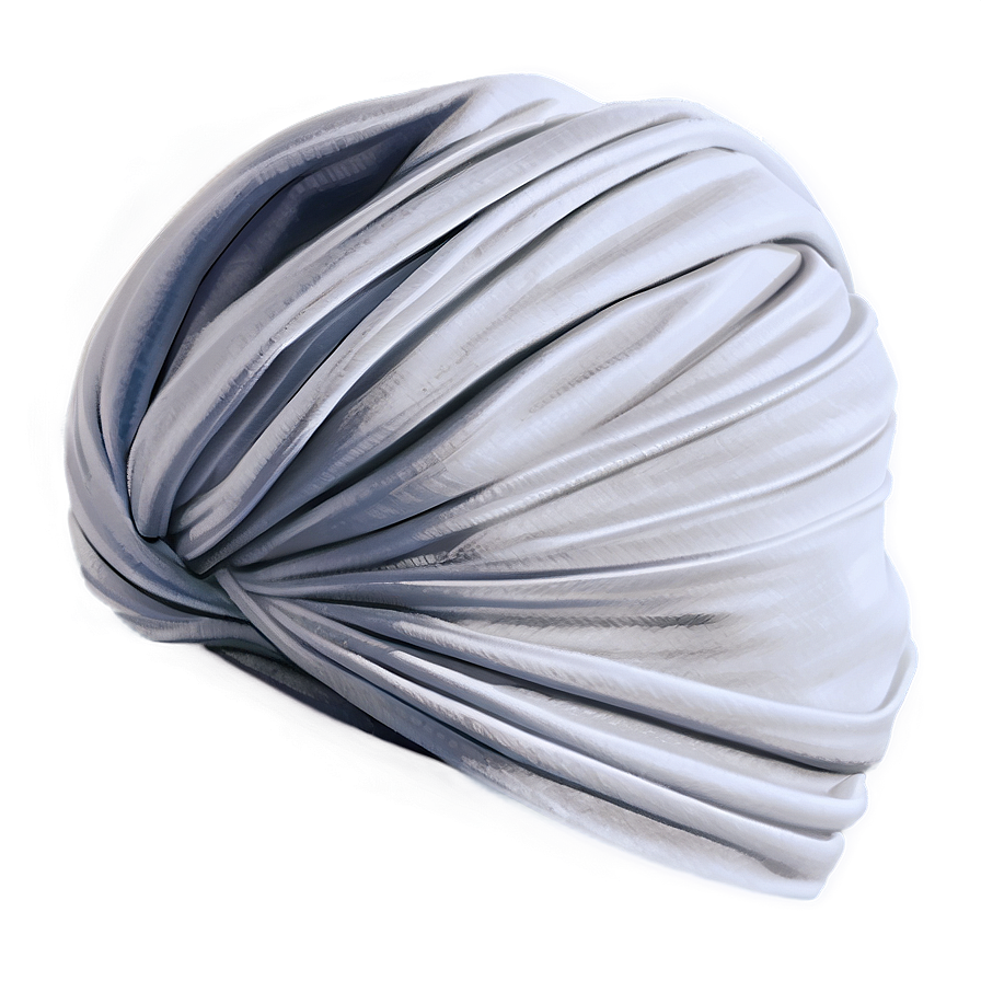 Minimalist White Turban Png Awo42 PNG Image