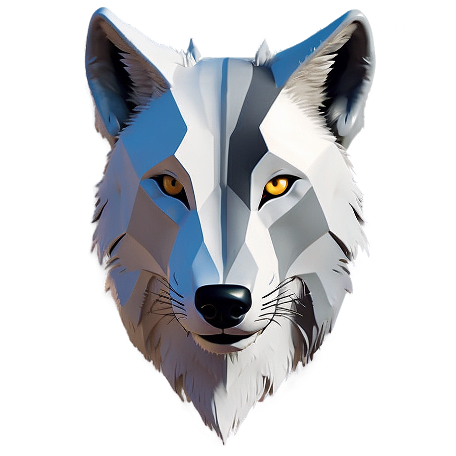 Minimalist Wolf Face Design Png Jgs PNG Image