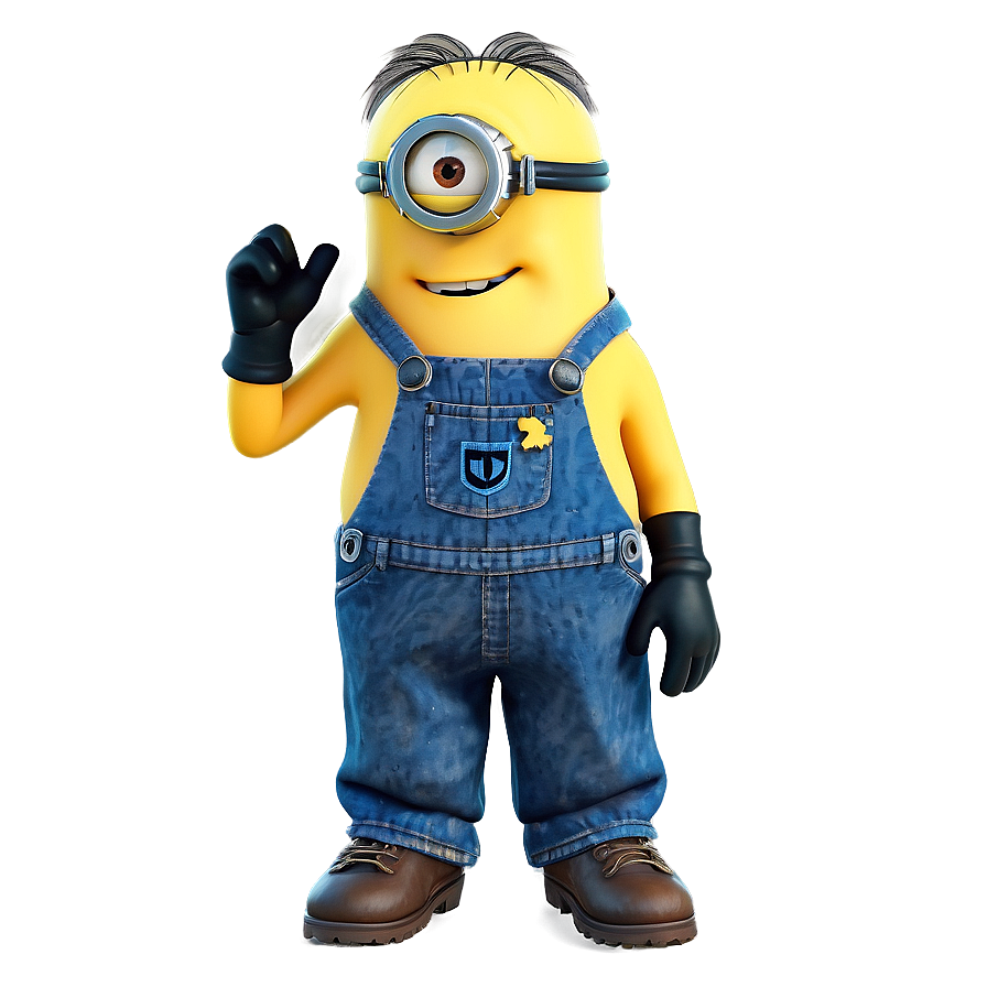 Minion In Overalls Png Nlk28 PNG Image