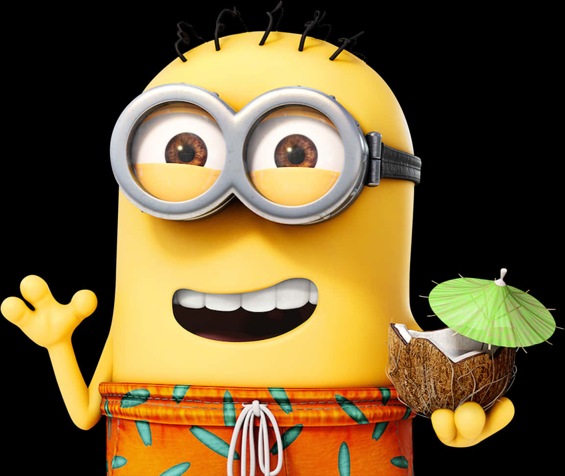 Minion_ Vacation_ Mode PNG Image