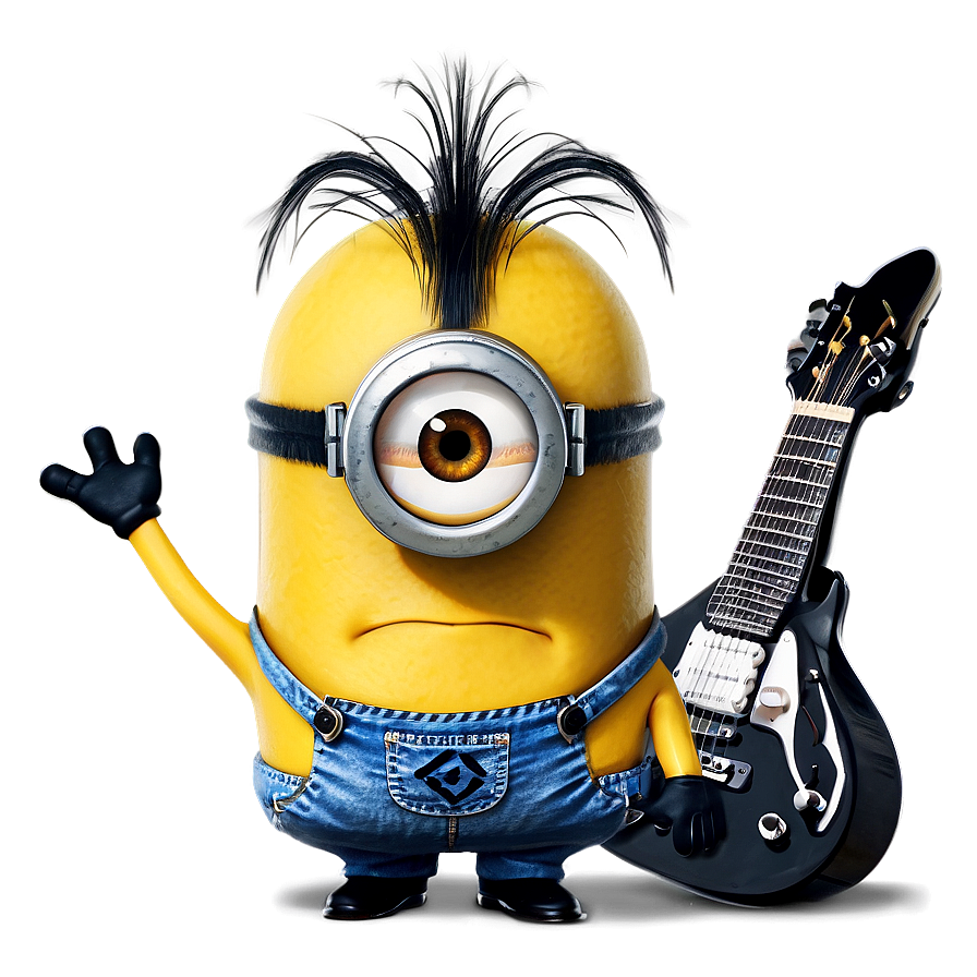 Minion With Guitar Png Eac PNG Image