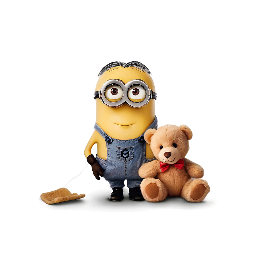 Minion With Teddy Bear Png 05232024 PNG Image