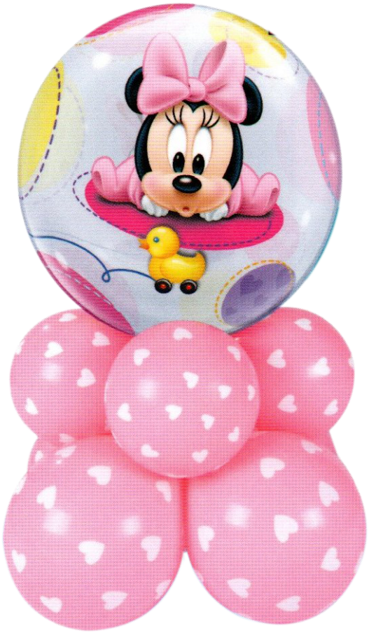 Minnie Mouse Balloon Decoration PNG Image