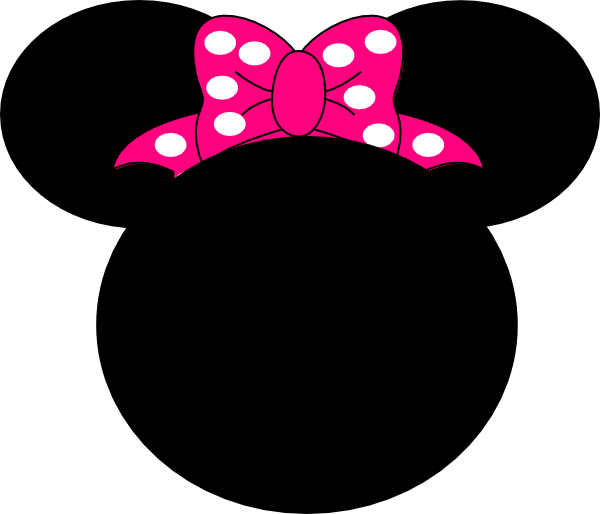 Minnie Mouse Bow Silhouette PNG Image