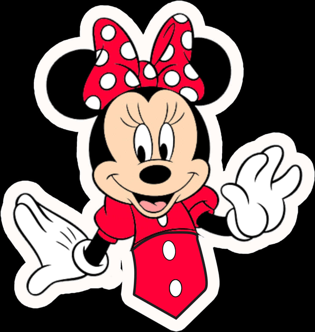 Minnie Mouse Classic Pose PNG Image