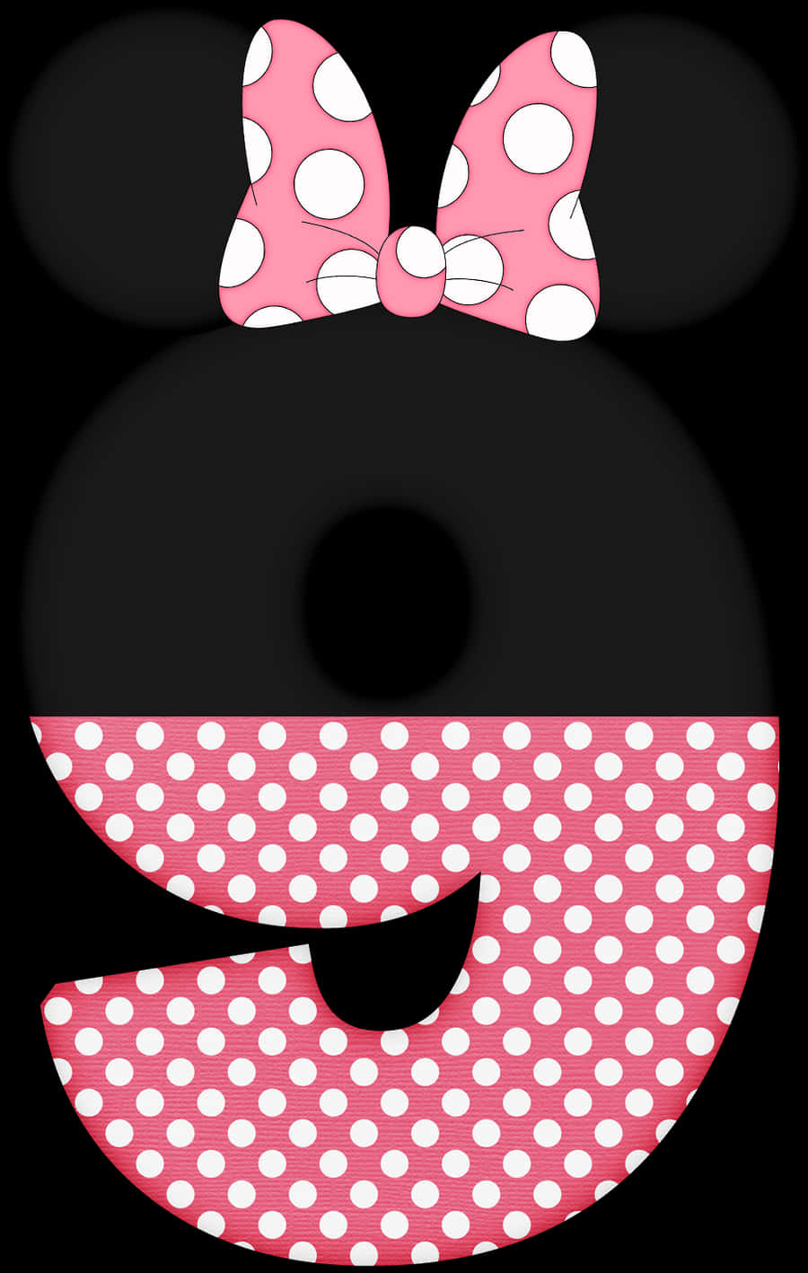 Minnie Mouse Iconic Silhouette PNG Image