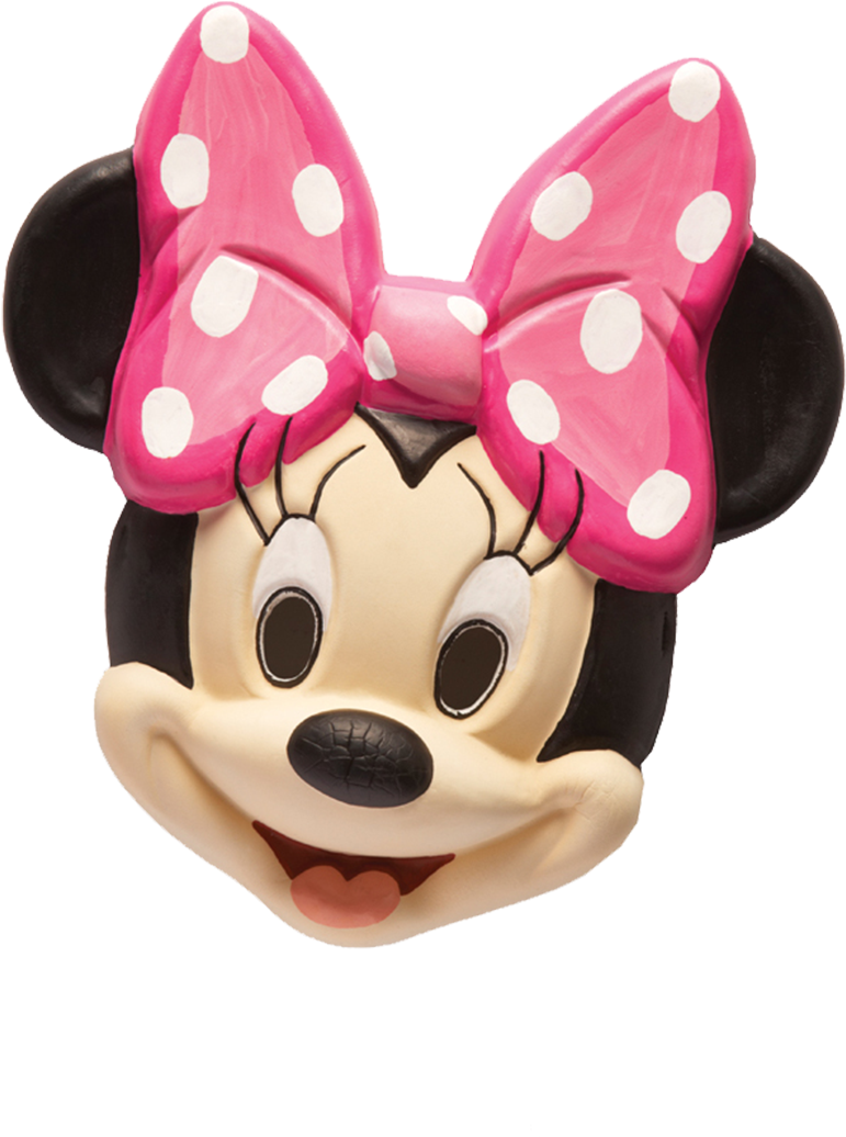 Minnie Mouse Pink Bow Head PNG Image