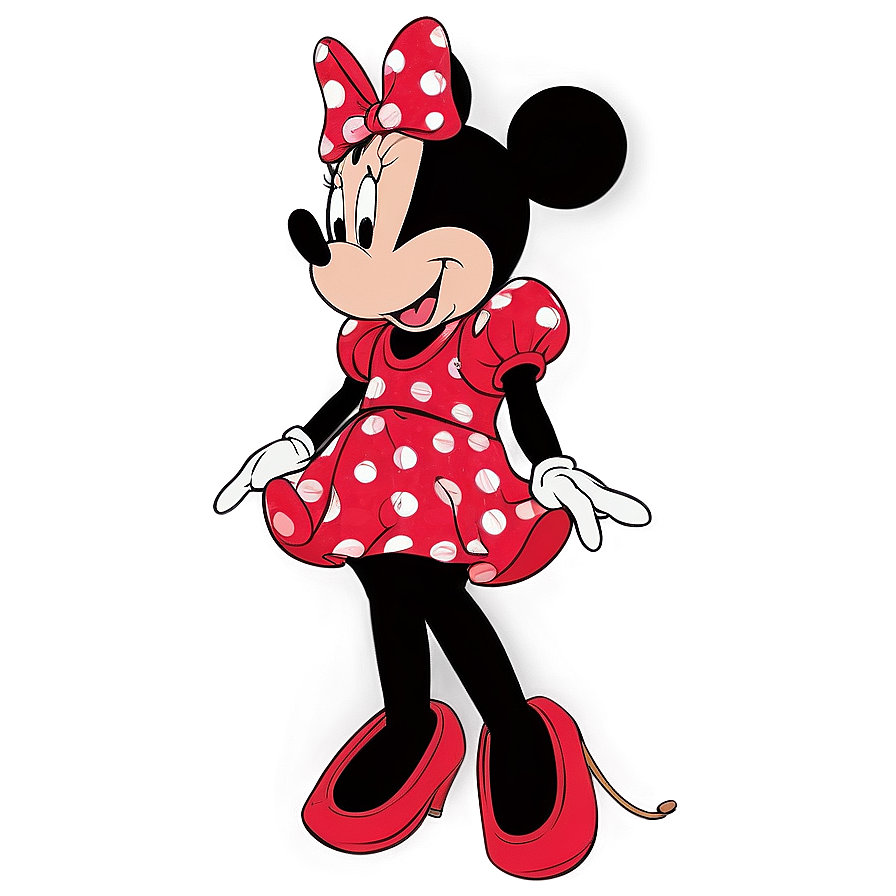 Minnie Mouse Silhouette Black Png Oxb PNG Image