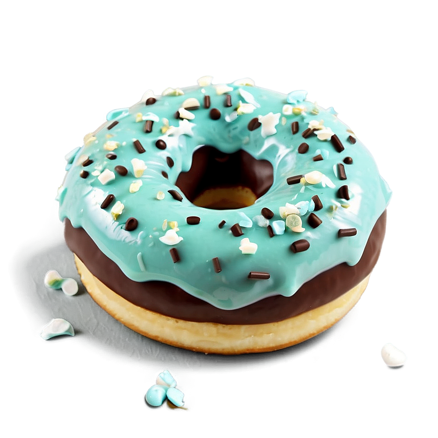 Mint Chocolate Chip Donut Png 29 PNG Image