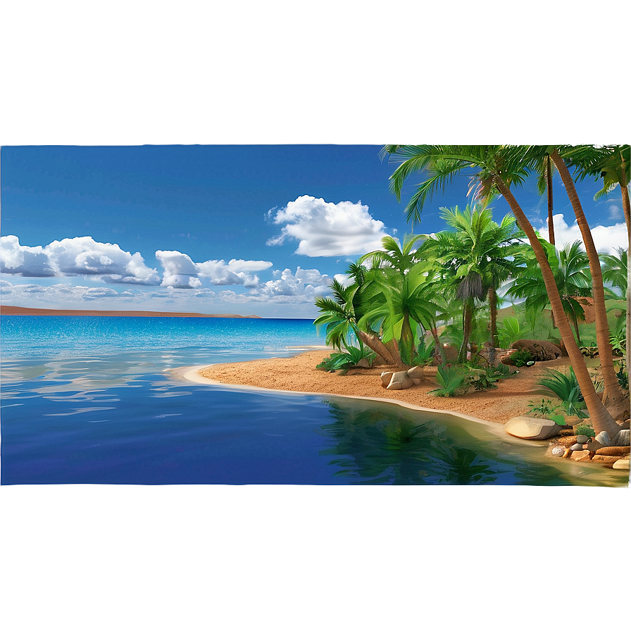 Mirage Water Reflection Png Gce7 PNG Image