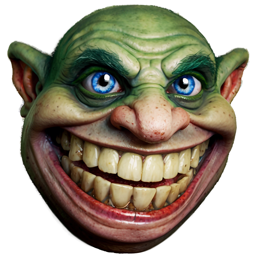 Mischievous Trollface Png Bxn PNG Image