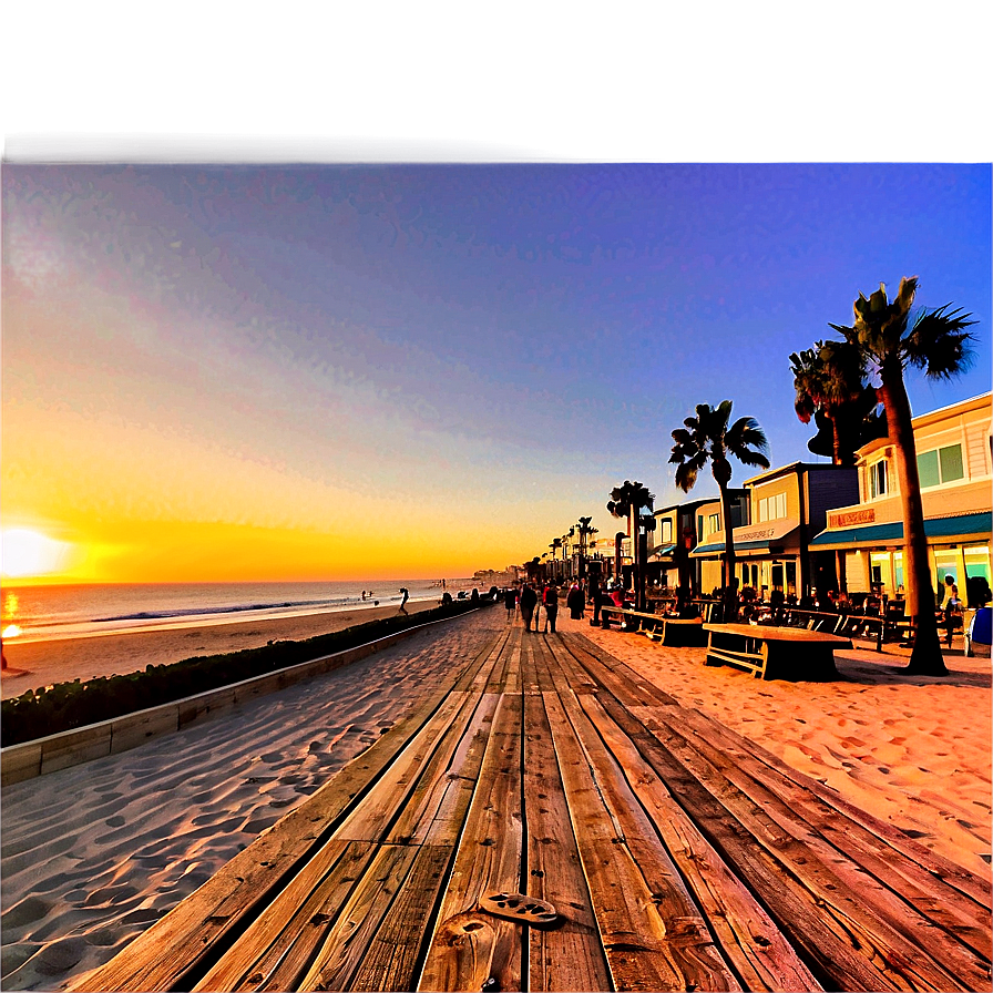 Mission Beach San Diego Boardwalk Png Upq20 PNG Image