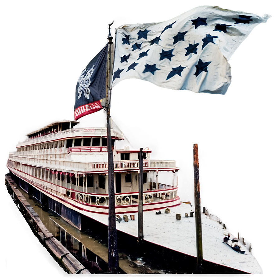 Mississippi Riverboats Vintage Png Lnc PNG Image