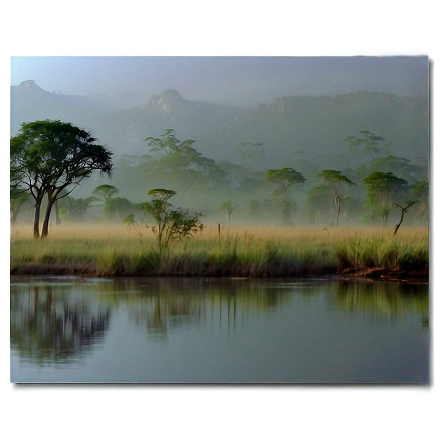 Mist Over The Savanna Png 42 PNG Image