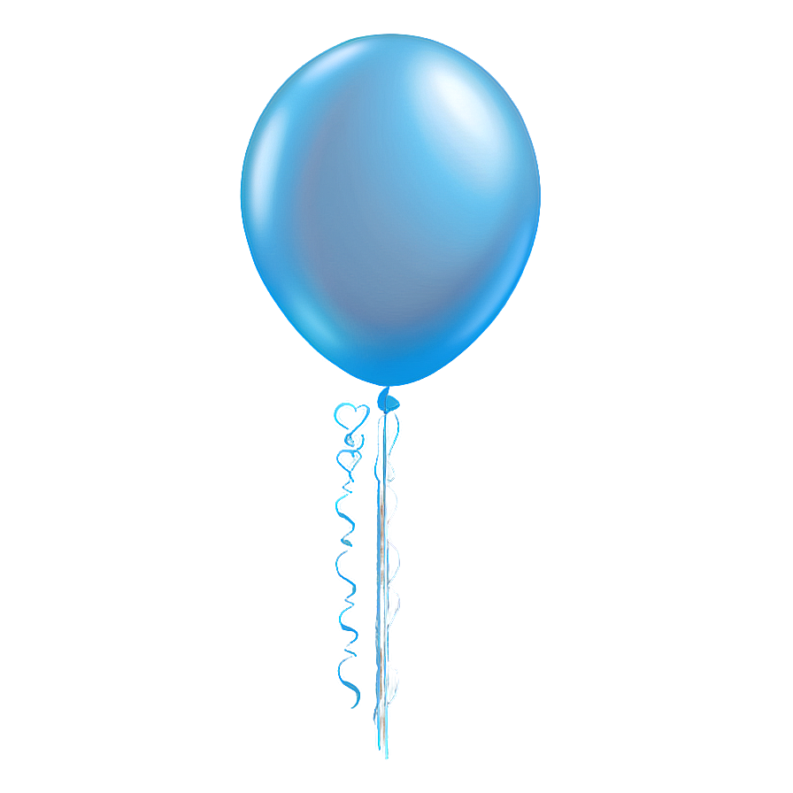 Misty Blue Balloons Png Lnl PNG Image