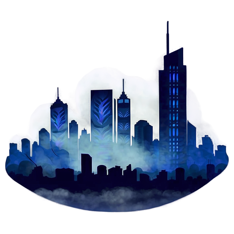 Misty Cityscape Png 37 PNG Image