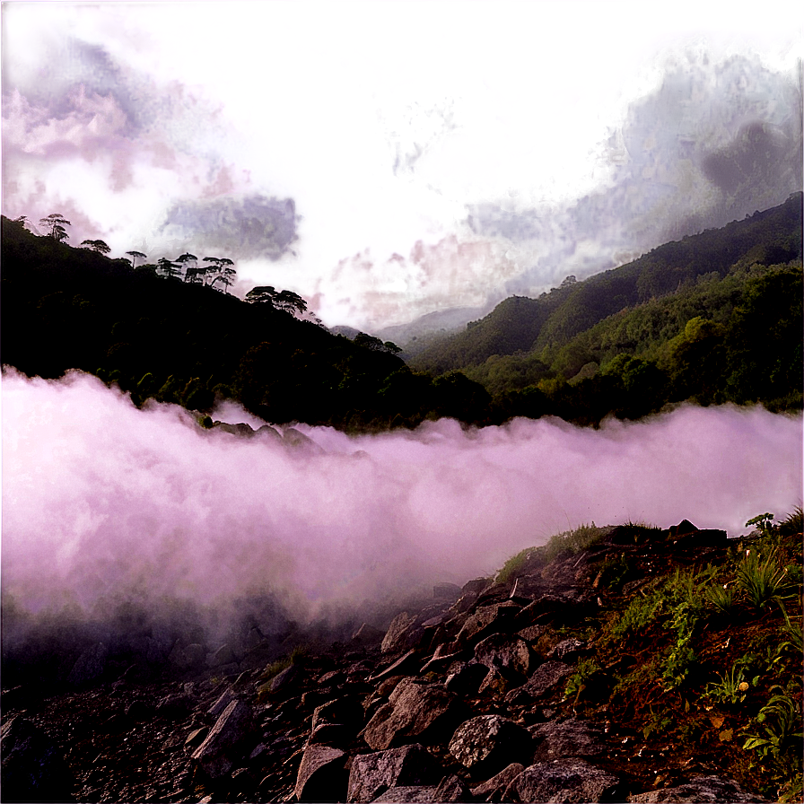 Misty Mountain Pass Png Lqm PNG Image