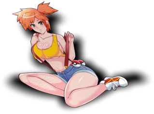 Misty Pokemon Character Artwork PNG Image