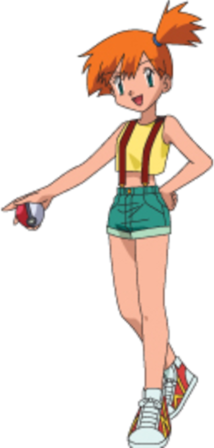 Misty Pokemon Character Pose PNG Image