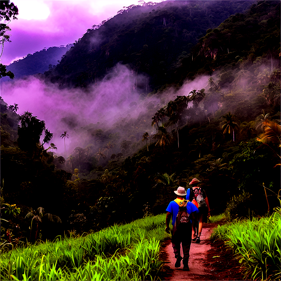 Misty Valley Hike Png Wuv43 PNG Image