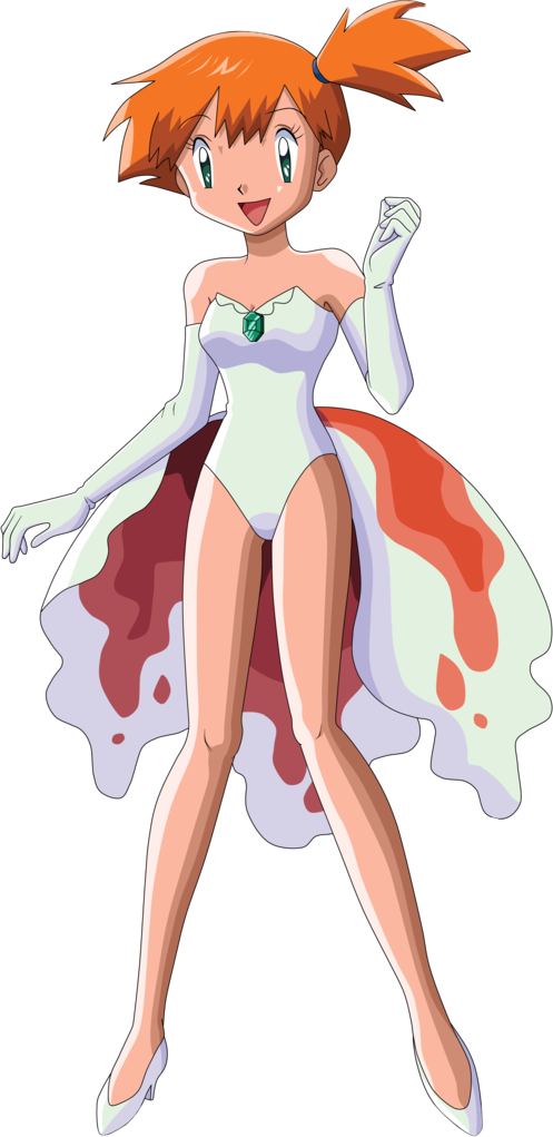 Mistyin Elegant Outfit Pokemon PNG Image