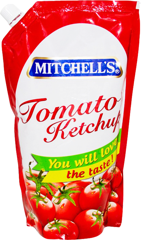 Mitchells Tomato Ketchup Pouch PNG Image