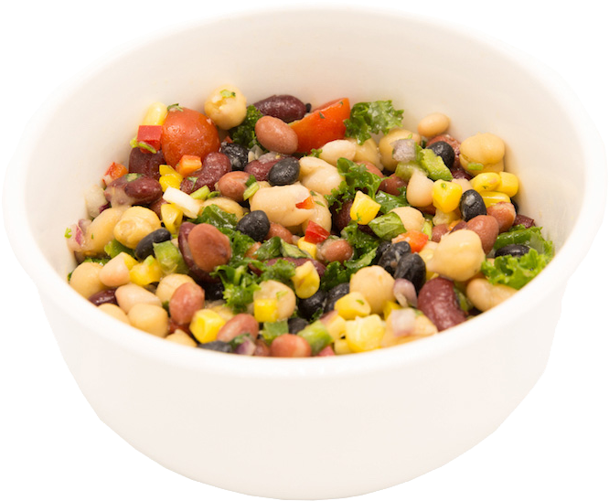 Mixed Bean Salad Bowl PNG Image